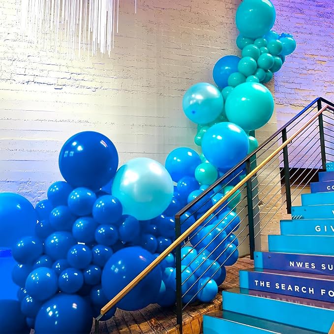 PartyWoo Royal Blue Balloons 50pcs Dark Blue Balloons 5 Inch | Wedding Baby - Image 8