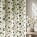 Beauoop Floral 100% Blackout Curtains Bedroom Green Brown 52x72 2 Panels | Rose by Beauoop