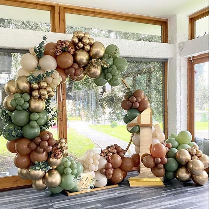Green Gold Brown Balloon - Image 3