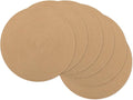 SHACOS 15 inch Round Braided Placemats Set of 6 Cotton Polyester Heat Resistant by SHACOS