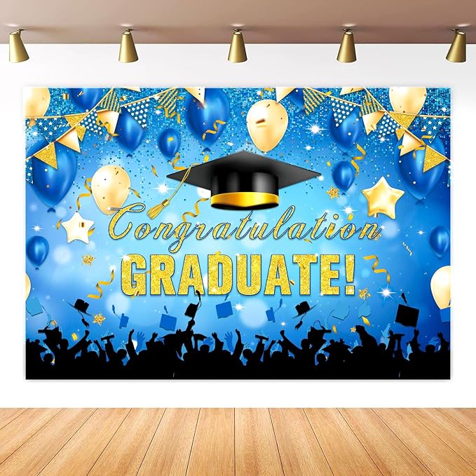Large Grad Congratulations Banner Graduation Decorations Class of 2026 | 72x44 by Unknown