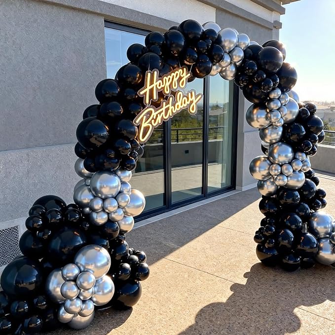 100pcs 5inch Small Black Balloons | 5” Mini Black Party Balloons Kit - Image 5