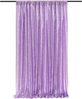 Lavender Sequin Backdrop Curtains-1 Panel 3FTx8FT Light Purple Backdrop by SoarDream