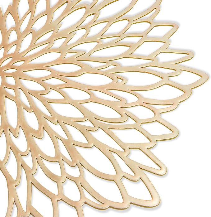 Juvale 10 Pack Gold Vinyl Placemats - Image 5