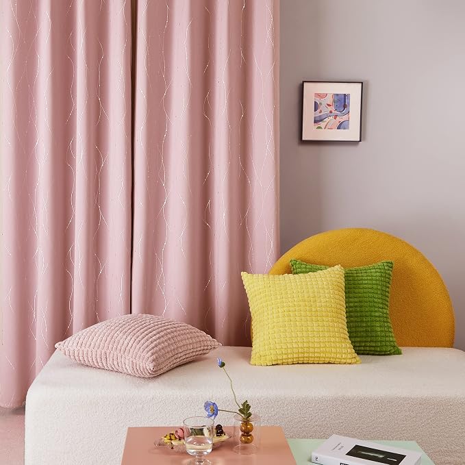 Deconovo Living Room Curtains 72 Inches Long, Thermal Insulated, Room Darkening - Image 3