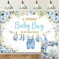 Cute Clothes Baby Shower Backdrop by Unknown