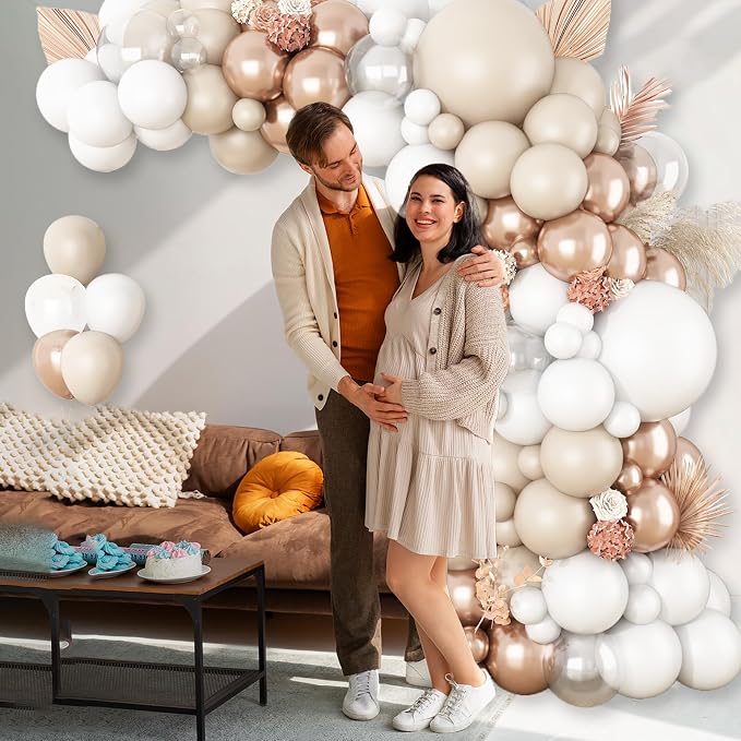 White Sand Balloon Arch Kit, Boho Balloon Garland - Image 5