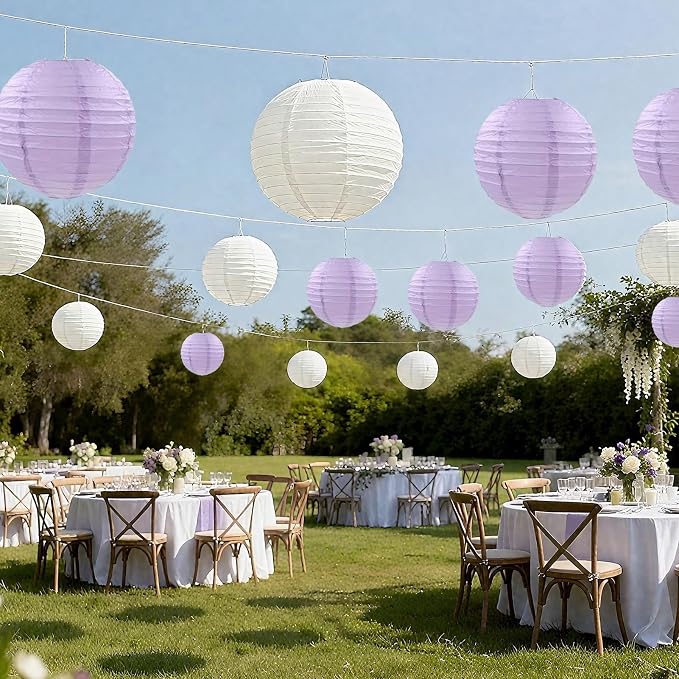 20Pcs Paper Lanterns - Image 2