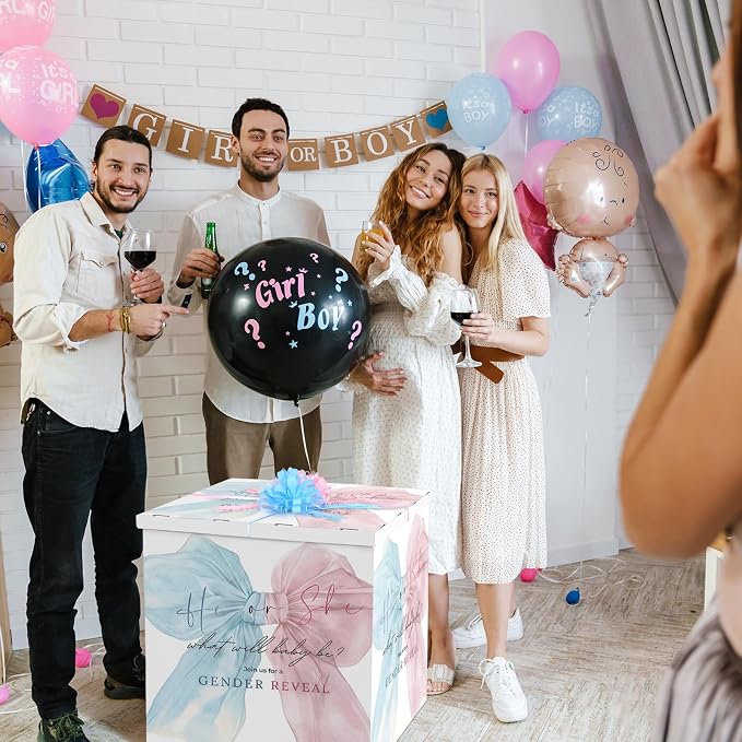 AmazingSpark 28in Giant Gender Reveal Gift Box - Image 6