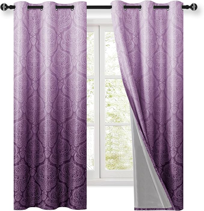 DWCN 100% Blackout Curtains for Bedroom 63 Inch Long - Image 9