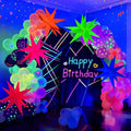 GYIPFIPA UV Neon Balloons, Glow in the Dark Party Supplies Neon Foil Explosion by GYIPFIPA