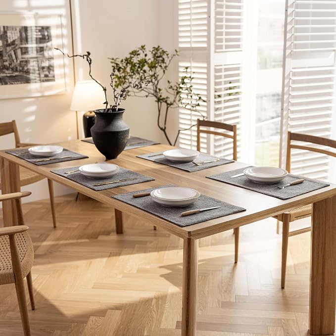 Demetex Placemats Table Mats Set of 4 Heat Resistant Washable Cloth Place Mats - Image 7