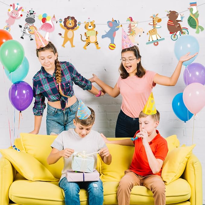 Party Animals Banner Animals Birthday Party Decorations Circus Animals - Image 7