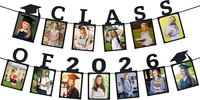 Class of 2026 Graduation Photo Banner | Graduation Decorations 2026 | Class of by PartyHooman