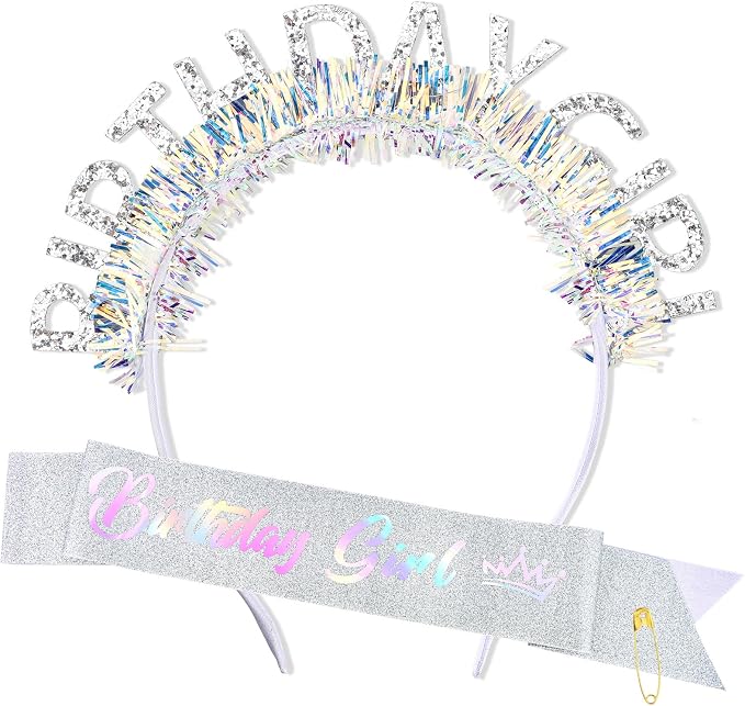 CIEHER Birthday Girl Headband Birthday Crown by CIEHER