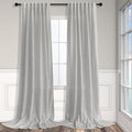 Light Grey Curtains 96 Inches Long by Pitalk