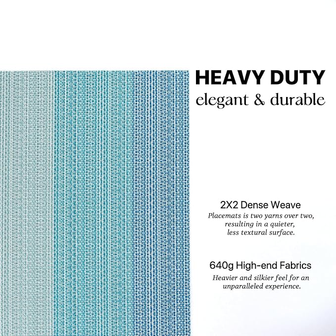 LEXMORE PlaceMats Set of 12 Vinyl/Plastic Woven Place Mats - Image 3