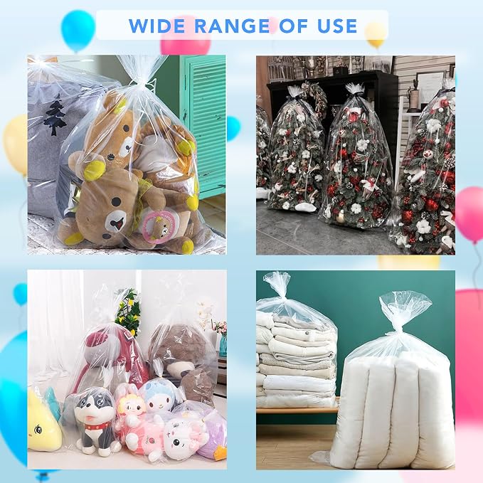 Clear Balloon Transport Collection Bag 4 Units 40.5x78.8 inch - Image 5