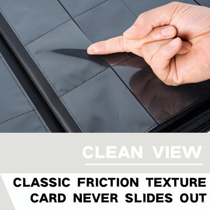 1600+ Pockets Trading Card Binder, 16-Pocket Card Ablum Compatible with MTG,Sports Cards & Other Standard Size Trading Card (WHITE)