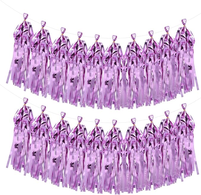 MECCANIXITY 20Pcs Shiny Tassel Garland Banner Tissue Paper by MECCANIXITY