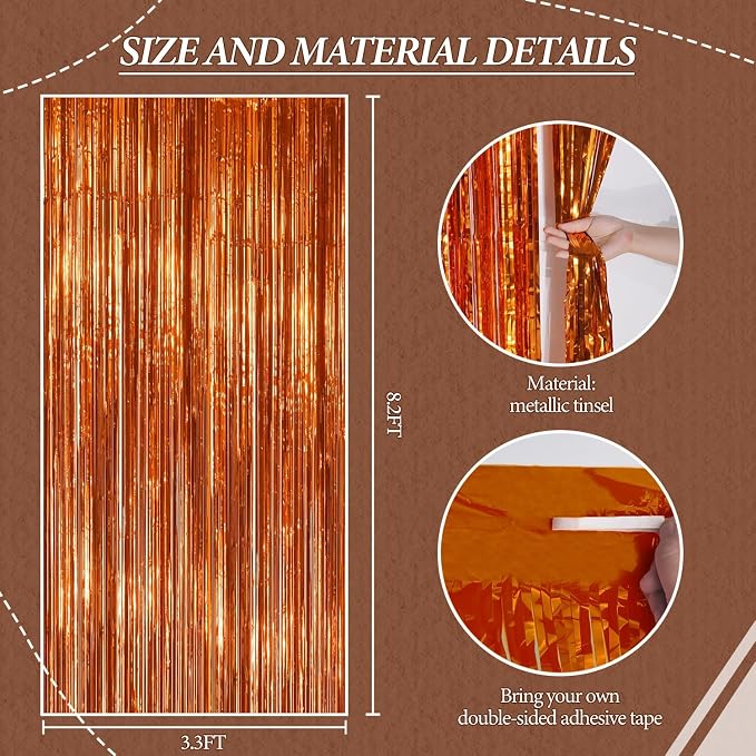 DECOCKRAT 3 Pack Foil Fringe Backdrop - Image 2