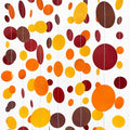 46Ft Fall Party Decorations Polka Dots Garlands Orange Yellow Burgundy Brown by pinkblume