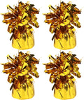 4 Pcs Gold Metallic Balloon Weights Holder Anchors Balloon Holder Weights by ZCYSRLQIN