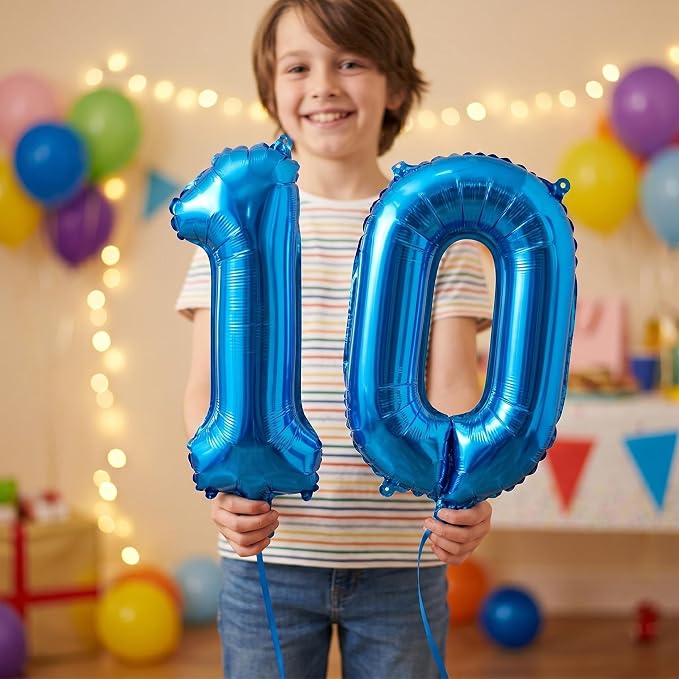 16 Inch Foil Mylar Number Balloons 0-9 - Image 2