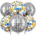 6pcs 22 Inch Silver Disco Ball Balloons by Paready