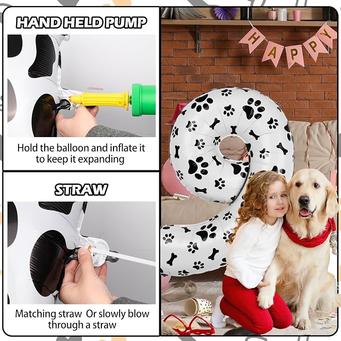 40 Inch Dog Foil Birthday Balloons - Image 4