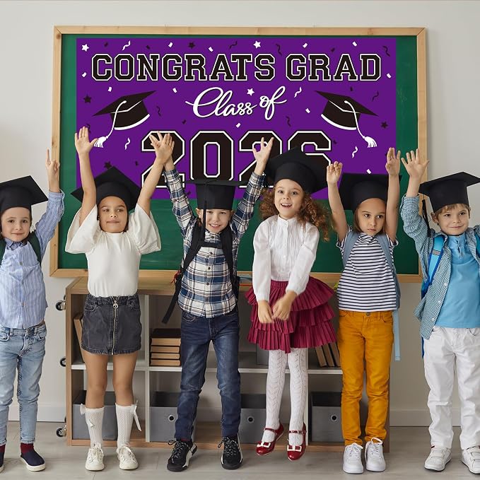 2026 Graduation Party Plastic Backdrop - Image 5
