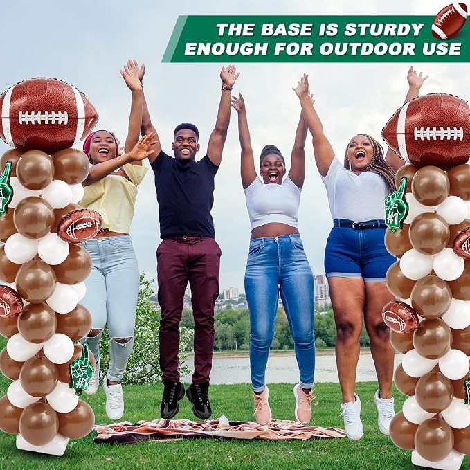 Football Balloon Column Stand Kit 2 Sets Adjustable 6.5 ft Sports Party - Image 4