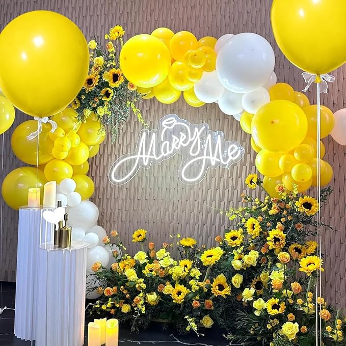 Yellow Balloon 12 inch 100 Pack Latex Party Balloons Round Helium Yellow - Image 4