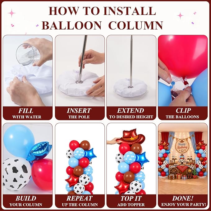 Balloon Towers Set of 2, Balloon Column Stand - Image 5