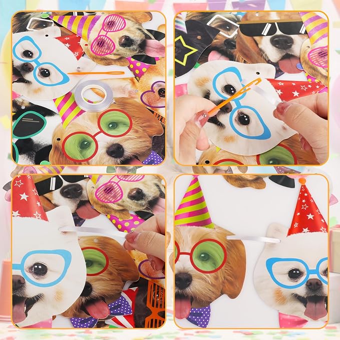Hooqict Dog Birthday Banner Puppy Themed Party Decorations - Image 8