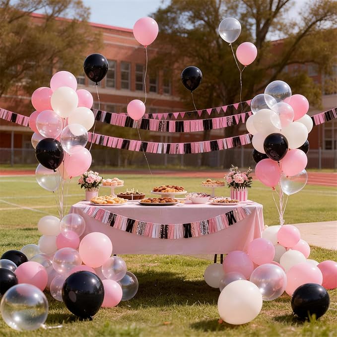 Black and Pink Balloons Set - Image 6
