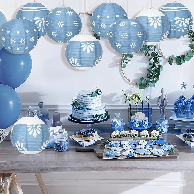 Baquler 12 Pcs Cielito Lindo Hanging Lanterns Party Decorations, 8 Inch Round - Image 7