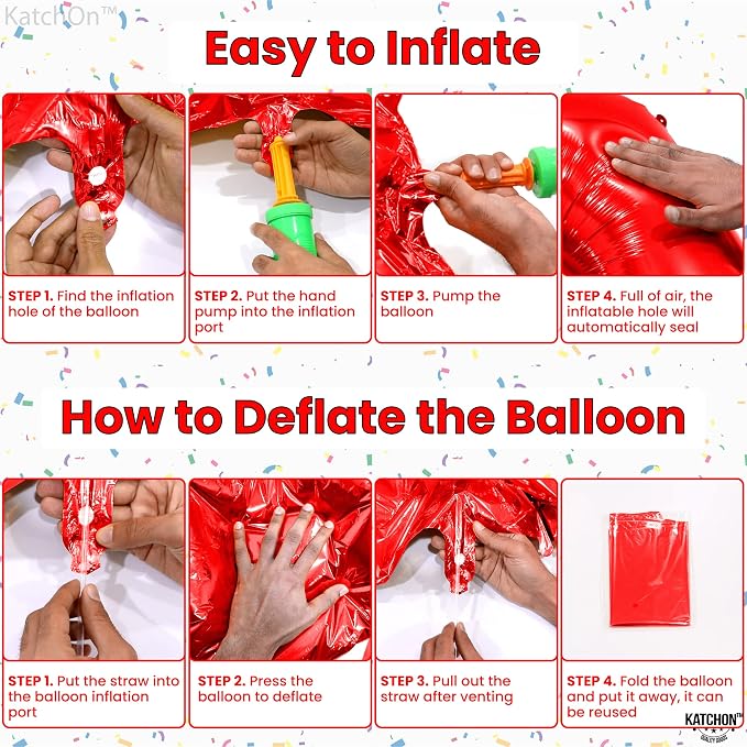 KatchOn Red Number 12 Balloon 40 Inch, 12th Birthday Balloon Decor | 12th - Image 5