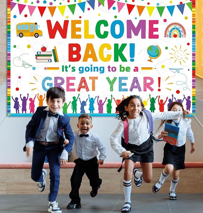 Welcome Back Backdrop Banner It's going to be a Great Year Banner Back to - Image 3