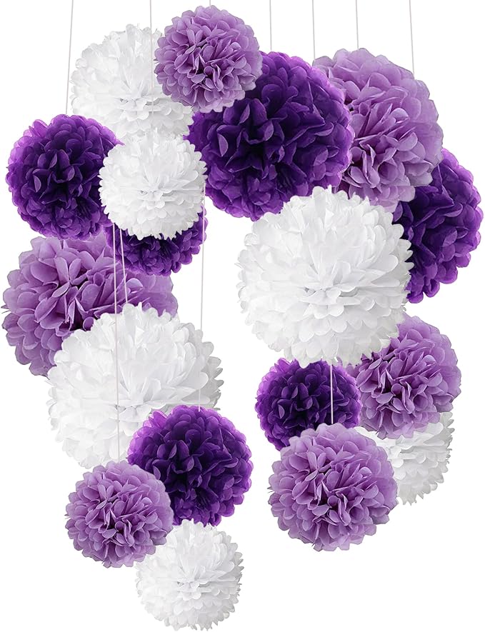 Tissue Paper Pom Poms, Recosis Paper Flower Ball by Recosis