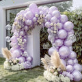 Double Stuffed Pearl Purple Balloon Garland Arch Kit | 18/12/10/5inch Different by Unknown