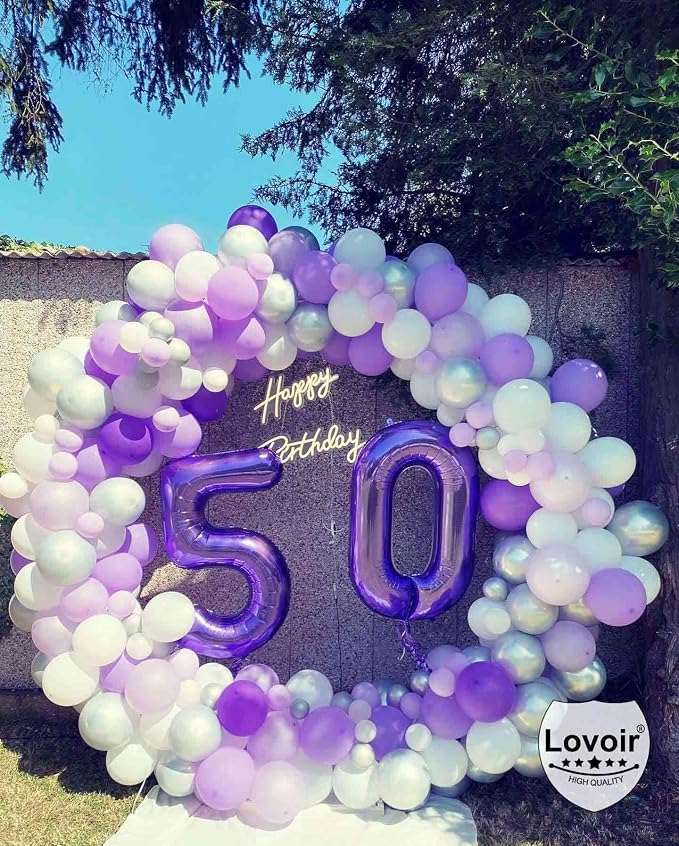 Purple 24 Number Balloons, 40 Inch Giant Number 24 Balloons Foil Mylar Helium - Image 6