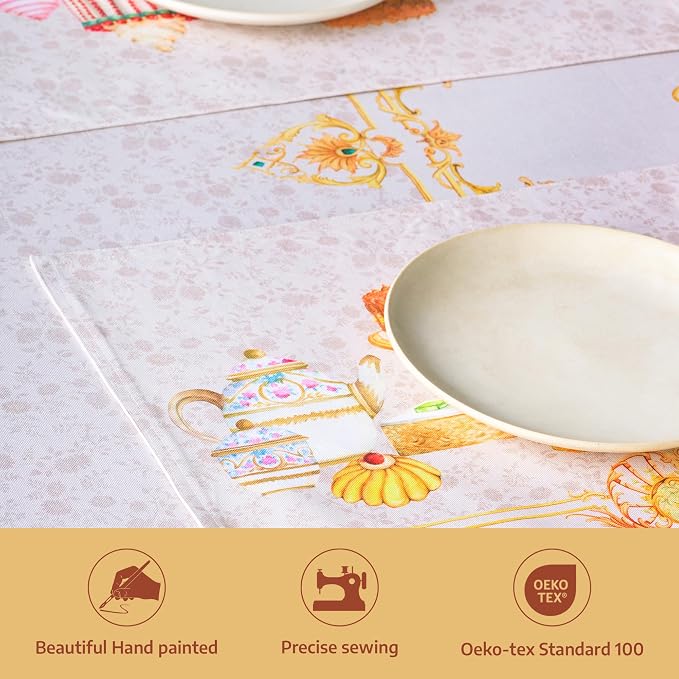 Maison d' Hermine Placemats Set of 4 Reusable 100% Combed Cotton | Cloth Place - Image 2