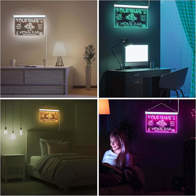 ADVPRO Personalized Your Name Custom Home Bar Beer Established Year Single Color LED Neon Sign 24 x 16 Inches st4s64-p11-tm-r