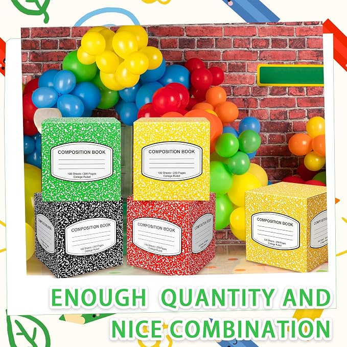 Denylo pro Back to School Balloon Box Decoration Sets Composition Book Balloon - Image 4