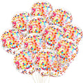 Gejoy 50 Pieces Rainbow Multicolor Confetti Balloons 12 Inches Latex Balloon by Unknown