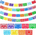 Boao 4 Packs 65.6 Feet Cinco De Mayo Party Decorations Mexican Banner Fiesta by Boao