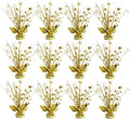 12 Pack Metallic Gold Foil Spray Centerpieces Stars Brust Table Centerpieces by Egolot