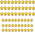 60pcs 2 Size Gold Star Shape Foil Balloon by SLGZXXY