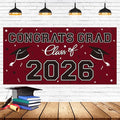 2026 Graduation Party Plastic Backdrop by Gatherfun